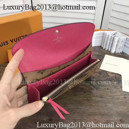 Louis Vuitton Monogram Canvas EMILIE WALLET M60697 Rose Louis Vuitton Monogram Canvas EMILIE WALLET M60697 Rose