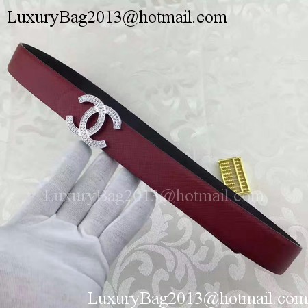Chanel 30mm Leather Belt CH5235 Red Chanel 30mm Leather Belt CH5235 Red