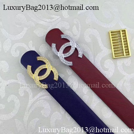 Chanel 30mm Leather Belt CH5235 Red Chanel 30mm Leather Belt CH5235 Red