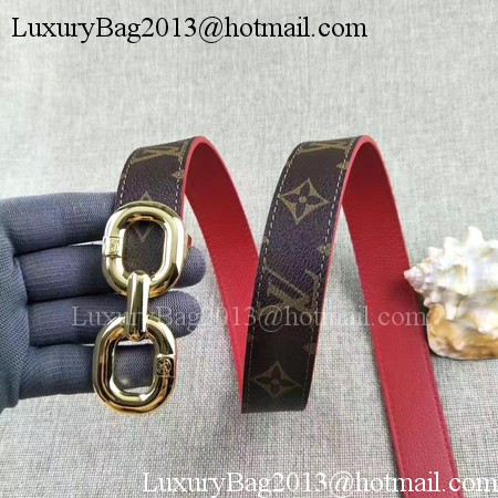 Louis Vuitton 30mm Brown Leather Belt M4226 Gold Louis Vuitton 30mm Brown Leather Belt M4226 Gold