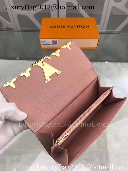 Louis Vuitton CRUISE 2017 CAPUCINES WALLET M64551 Pink Louis Vuitton CRUISE 2017 CAPUCINES WALLET M64551 Pink