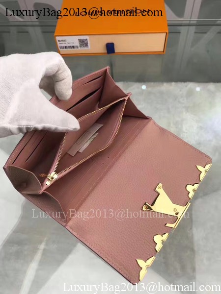 Louis Vuitton CRUISE 2017 CAPUCINES WALLET M64551 Pink Louis Vuitton CRUISE 2017 CAPUCINES WALLET M64551 Pink