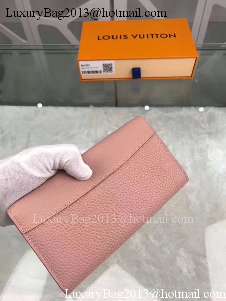Louis Vuitton CRUISE 2017 CAPUCINES WALLET M64551 Pink Louis Vuitton CRUISE 2017 CAPUCINES WALLET M64551 Pink