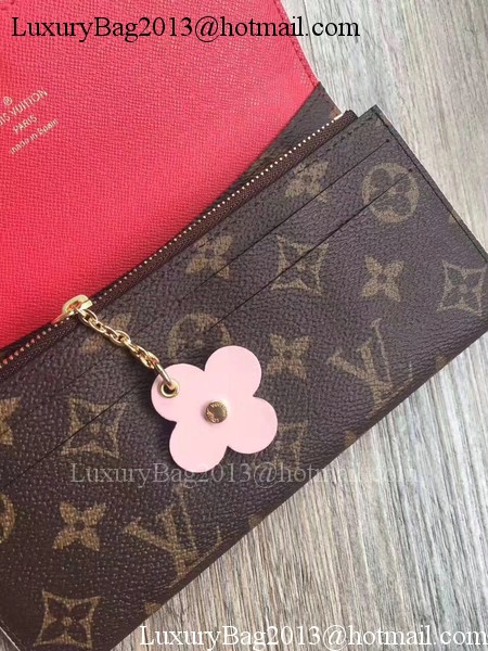 Louis Vuitton Monogram Canvas EMILIE WALLET M64202 Red Louis Vuitton Monogram Canvas EMILIE WALLET M64202 Red
