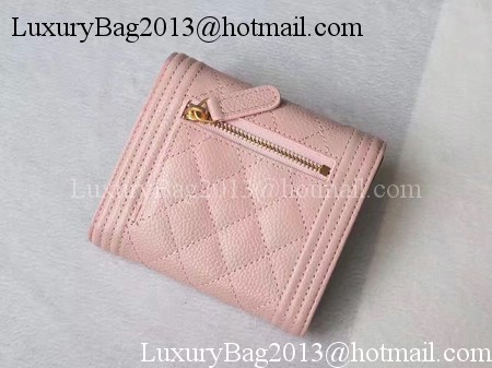 Chanel Matelasse Bi-Fold Wallet Pink Cannage Patterns A48980 Gold Chanel Matelasse Bi-Fold Wallet Pink Cannage Patterns A48980 Gold