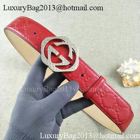 Gucci 38mm Leather Belt GG57098 Red Gucci 38mm Leather Belt GG57098 Red