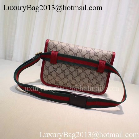Gucci GG Supreme Belt Bag 493930 Red Gucci GG Supreme Belt Bag 493930 Red