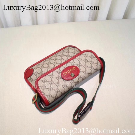 Gucci GG Supreme Belt Bag 493930 Red Gucci GG Supreme Belt Bag 493930 Red