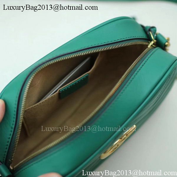 Gucci GG Marmont Matelasse Shoulder Bag 447632 Green Gucci GG Marmont Matelasse Shoulder Bag 447632 Green