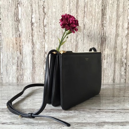 Celine mini Trio Crossbody Messenger Bag C55420 Black Celine mini Trio Crossbody Messenger Bag C55420 Black