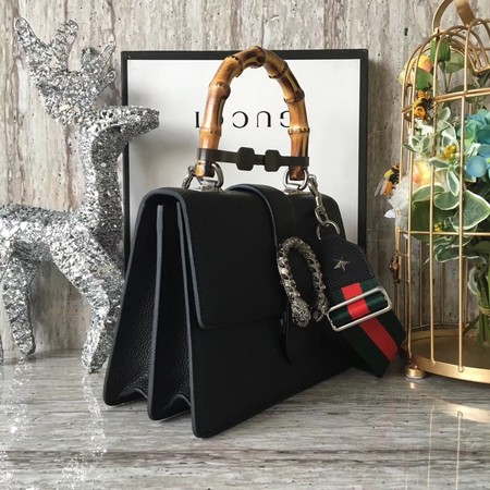 Gucci Dionysus Leather Top Handle Bag 448075 Black Gucci Dionysus Leather Top Handle Bag 448075 Black