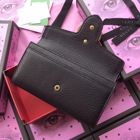 Gucci GG Marmont Matelasse Leather Wallet 400586 Black Gucci GG Marmont Matelasse Leather Wallet 400586 Black
