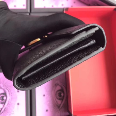 Gucci GG Marmont Matelasse Leather Wallet 400586 Black Gucci GG Marmont Matelasse Leather Wallet 400586 Black