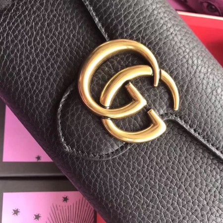 Gucci GG Marmont Matelasse Leather Wallet 400586 Black Gucci GG Marmont Matelasse Leather Wallet 400586 Black