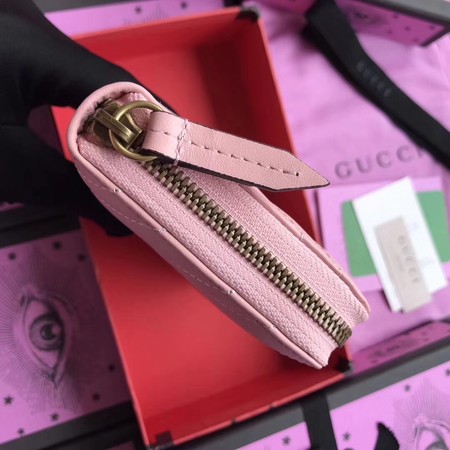 Gucci GG Marmont Zip Around Wallet 443123 Pink Gucci GG Marmont Zip Around Wallet 443123 Pink