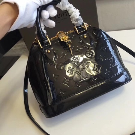 Louis Vuitton Monogram Vernis Alma BB M91606 Black Louis Vuitton Monogram Vernis Alma BB M91606 Black