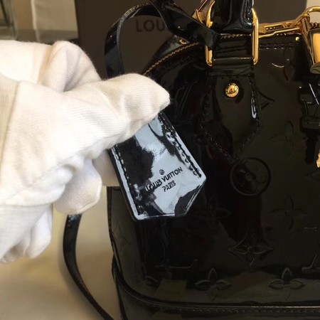 Louis Vuitton Monogram Vernis Alma BB M91606 Black Louis Vuitton Monogram Vernis Alma BB M91606 Black