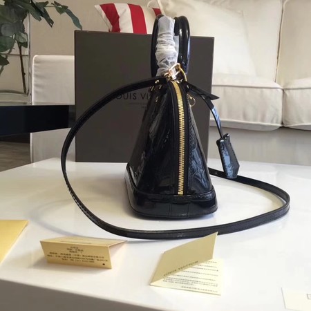 Louis Vuitton Monogram Vernis Alma BB M91606 Black Louis Vuitton Monogram Vernis Alma BB M91606 Black