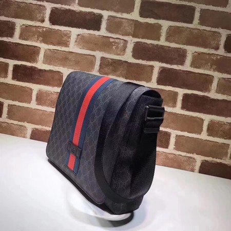 Gucci GG Supreme Messenger Bag 475432 Black Gucci GG Supreme Messenger Bag 475432 Black