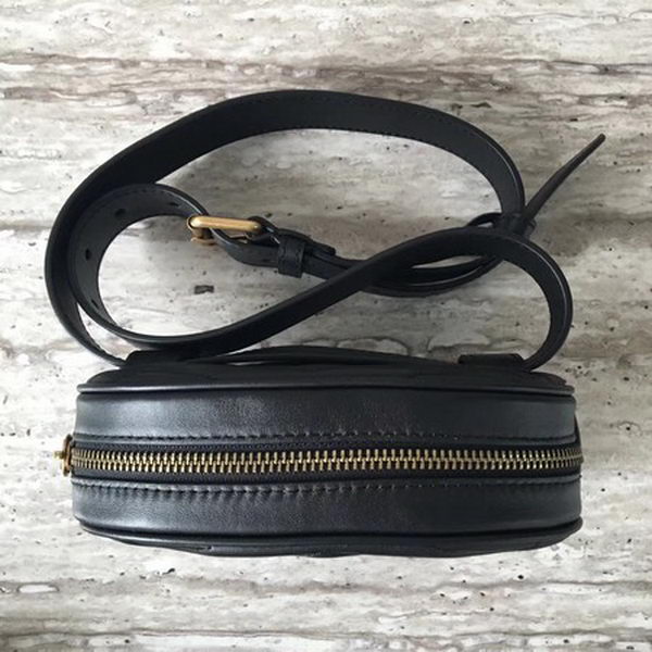 Gucci GG Marmont Leather Belt Bag 476434 Black Gucci GG Marmont Leather Belt Bag 476434 Black