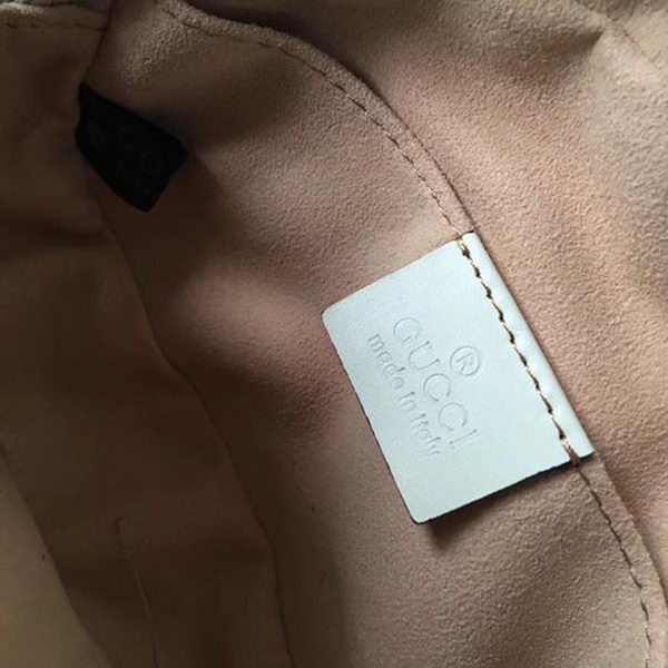 Gucci GG Marmont Leather Belt Bag 476434 White Gucci GG Marmont Leather Belt Bag 476434 White