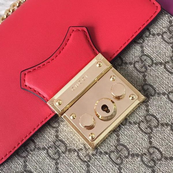 Gucci Padlock GG Supreme Backpack 498194 Red Gucci Padlock GG Supreme Backpack 498194 Red