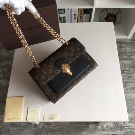 Louis Vuitton Monogram Canvas VICTOIRE M41730 Black Louis Vuitton Monogram Canvas VICTOIRE M41730 Black