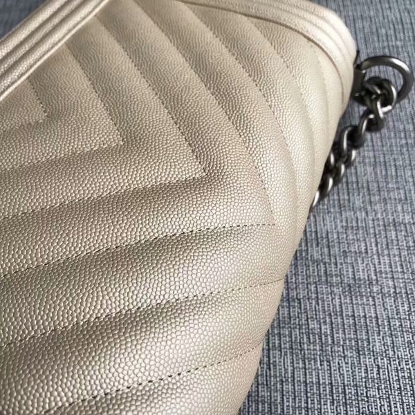 Boy Chanel Original Chevron Leather 67086 Camel Boy Chanel Original Chevron Leather 67086 Camel