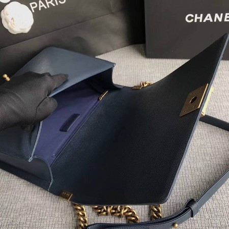 Boy Chanel Flap Shoulder Bag Blue Original Cannage Pattern A67087 Gold Boy Chanel Flap Shoulder Bag Blue Original Cannage Pattern A67087 Gold