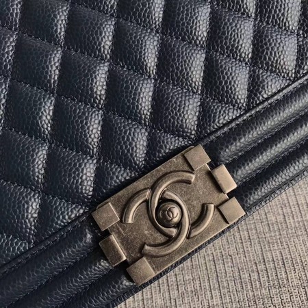 Boy Chanel Flap Shoulder Bag Blue Original Cannage Pattern A67087 Silver Boy Chanel Flap Shoulder Bag Blue Original Cannage Pattern A67087 Silver