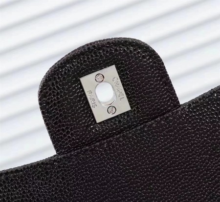 Chanel Maxi Quilted Classic Flap Bag Black Chevron Cannage Pattern A58601 Silver Chanel Maxi Quilted Classic Flap Bag Black Chevron Cannage Pattern A58601 Silver