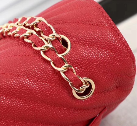 Chanel Maxi Quilted Classic Flap Bag Red Chevron Cannage Pattern A58601 Gold Chanel Maxi Quilted Classic Flap Bag Red Chevron Cannage Pattern A58601 Gold