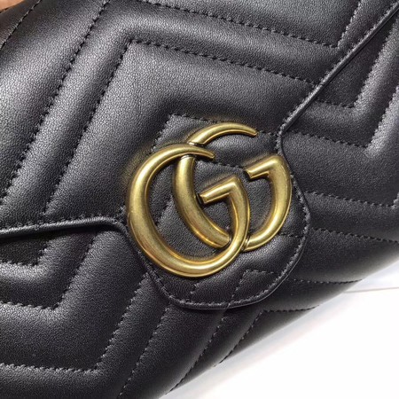 Gucci GG Marmont Matelasse mini Bag 474575 Black Gucci GG Marmont Matelasse mini Bag 474575 Black