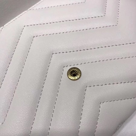 Gucci GG Marmont Matelasse mini Bag 474575 White Gucci GG Marmont Matelasse mini Bag 474575 White