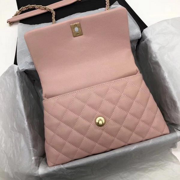 Chanel Classic Top Handle Bag Pink Cannage Pattern A92290 Wine Chanel Classic Top Handle Bag Pink Cannage Pattern A92290 Wine