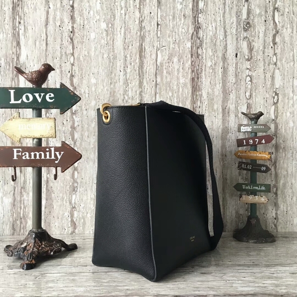 Celine Cabas Phantom Bags Lichee Pattern Leather 77426 Black Celine Cabas Phantom Bags Lichee Pattern Leather 77426 Black