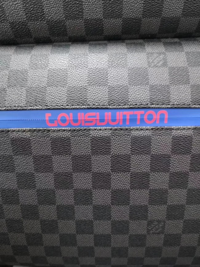 Louis Vuitton Damier Graphite canvas Universal wheel Pegase 55 N41385 black