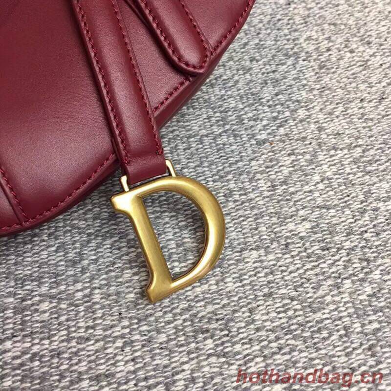 Dior SADDLE BAG IN RED CALFSKIN M0446 red Dior SADDLE BAG IN RED CALFSKIN M0446 red