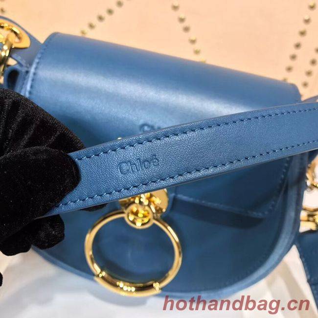 CHLOE Tess Small leather shoulder bag 3E153 blue CHLOE Tess Small leather shoulder bag 3E153 blue