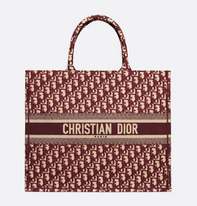 DIOR BOOK TOTE BAG VAN KALFSLEER MET RELIEF M1286Z DIOR BOOK TOTE BAG VAN KALFSLEER MET RELIEF M1286Z