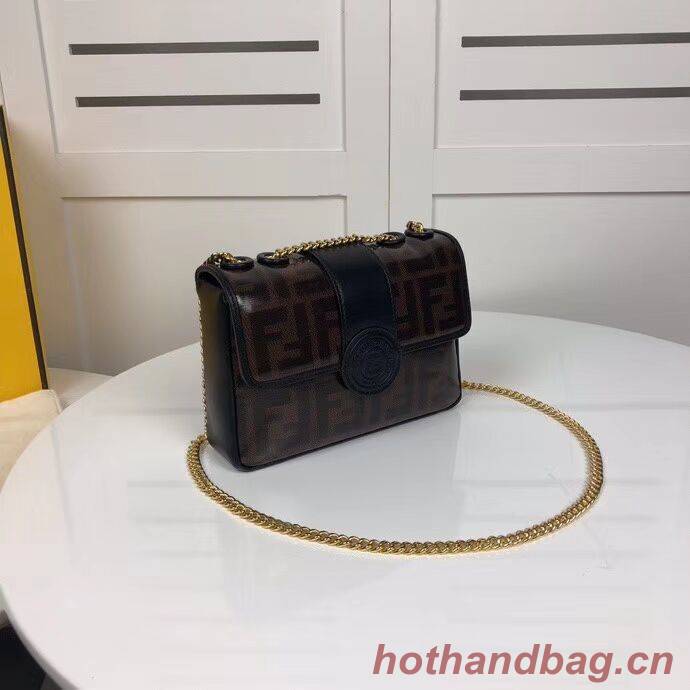 Fendi WALLET ON CHAIN 8HF836 black Fendi WALLET ON CHAIN 8HF836 black