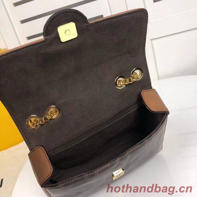 Fendi WALLET ON CHAIN 8HF836 brown Fendi WALLET ON CHAIN 8HF836 brown