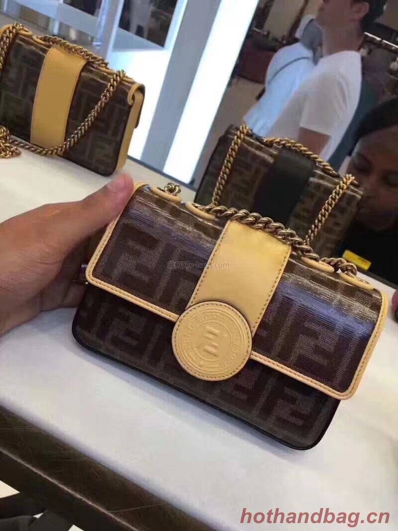 Fendi WALLET ON CHAIN 8HF836 brown Fendi WALLET ON CHAIN 8HF836 brown