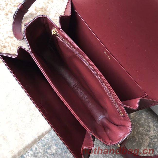 CELINE MEDIUM TRIOMPHE BAG IN SHINY CALFSKIN CL87363 LIGHT BURGUNDY CELINE MEDIUM TRIOMPHE BAG IN SHINY CALFSKIN CL87363 LIGHT BURGUNDY