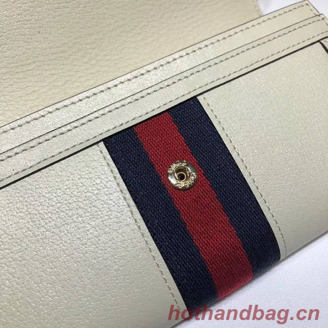 Gucci Ophidia leather wallet 523153 white
