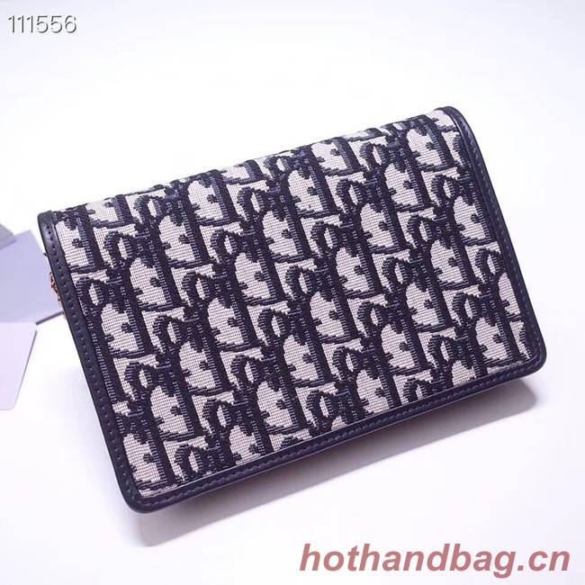 Dior DIORAMA leather Chain bag S2012 blue