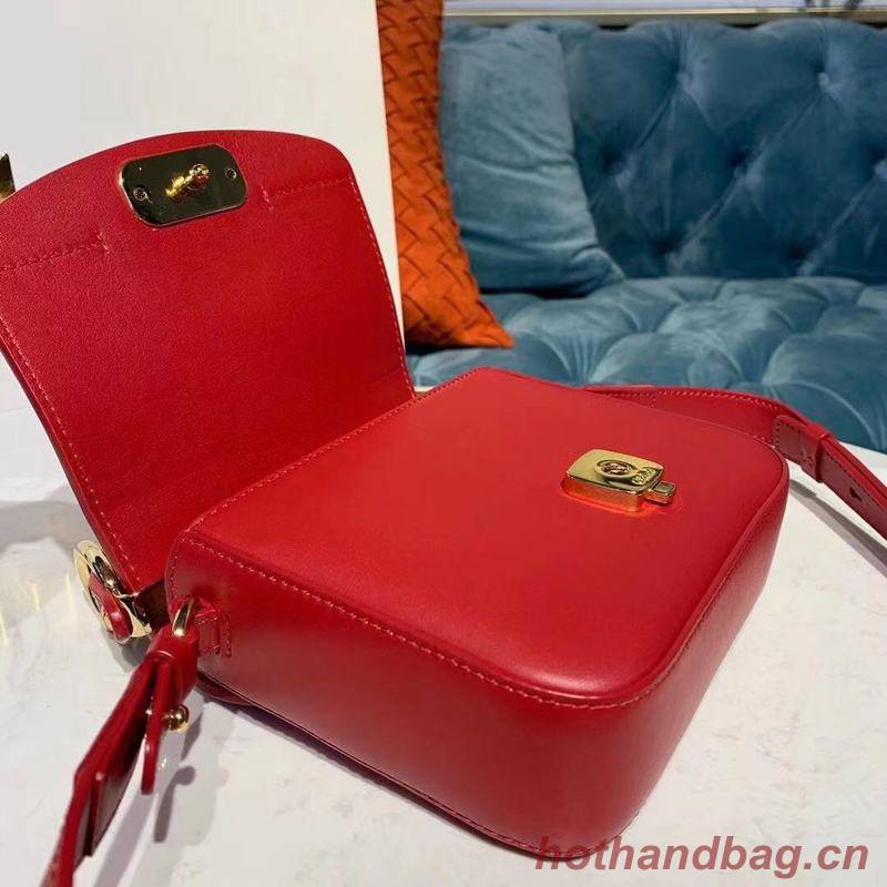 Chloe Original Calfskin Leather Top Handle Small Bag 3S030 Red Chloe Original Calfskin Leather Top Handle Small Bag 3S030 Red
