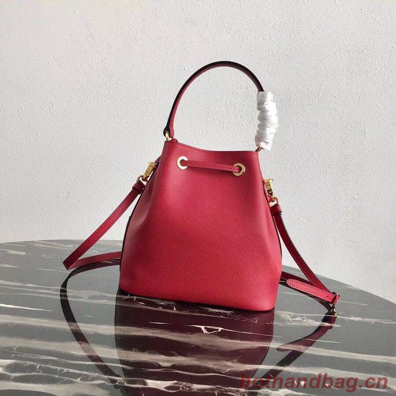 Prada Galleria Saffiano Leather Bag 1BE032 Red Prada Galleria Saffiano Leather Bag 1BE032 Red