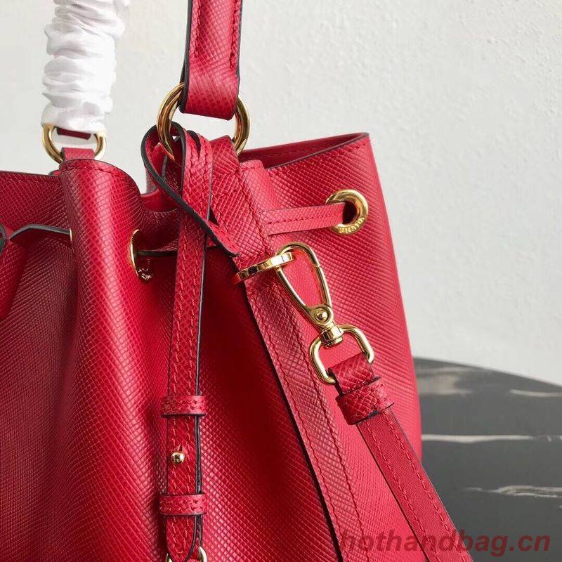 Prada Galleria Saffiano Leather Bag 1BE032 Red Prada Galleria Saffiano Leather Bag 1BE032 Red