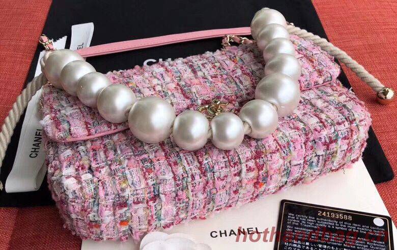 Chanel Original Pearl Shoulder Strap Bag A1112 Pink Chanel Original Pearl Shoulder Strap Bag A1112 Pink